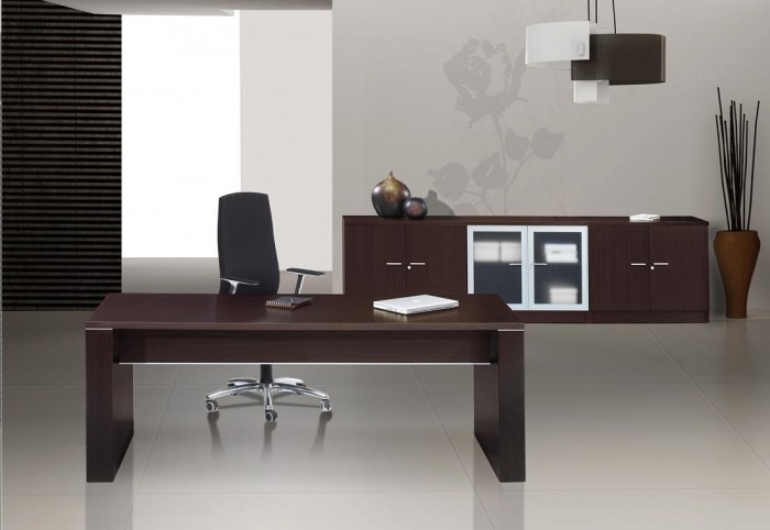 Mesa de despacho de 180 cm., Serie Clasic, Mobiliario de despacho